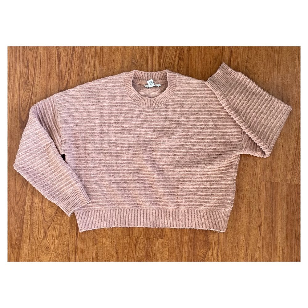 Light Pink Ribbed Sweater